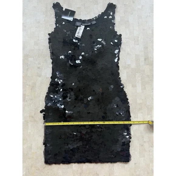 Vintage Anne Klein II Vintage Sequin Cocktail Dress Shrug Set Size SP NWT $700 - Picture 10 of 13